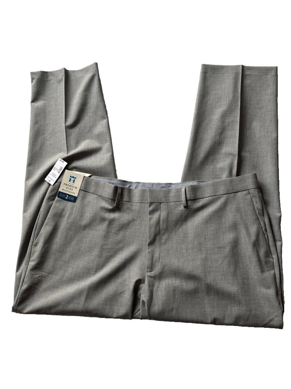 haggar dress pants Premium Flex Light Gray 42 X 30 NWT